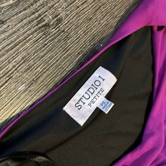 Elegant Purple and Black Women's Dress, size S - Picture 3 of 3